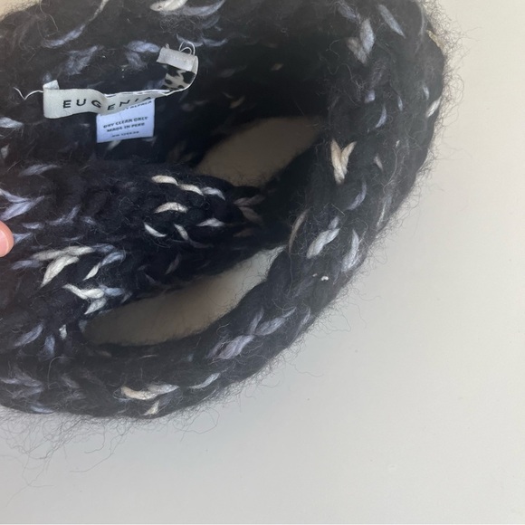 Eugenia Kim Knit Headband‎ Ear Warmer - Black White Marled Wool Alpaca Blend main image 7